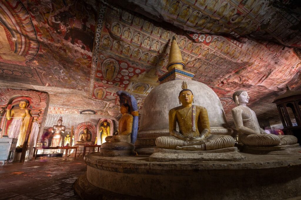 Dambulla Cave Temple, one of the best historical sites in Sri Lanka